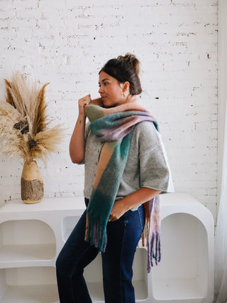 Oversized Scarf - Teal