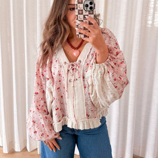 Juliet Balloon Sleeve Top