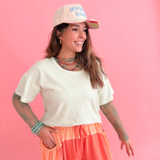 Coastline Oversized Tee - Mint