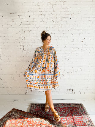 The Wildflower Mini Dress - Oat