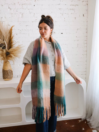 Oversized Scarf - Teal