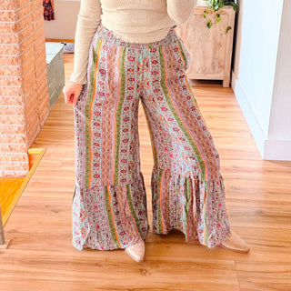 Green Ruffle Palooza Pants
