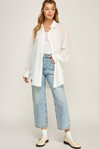 The Liv Button Down Tunic (two colors)