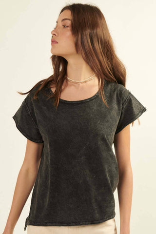 Mineral Washed Lived-In Tee