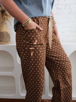 Cinnamon Polka Dot Pant