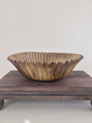 Metal Fluted Bowl