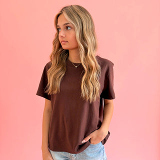 Brown Basic Tee