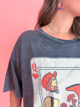 Cowgirl Card Graphic Tee