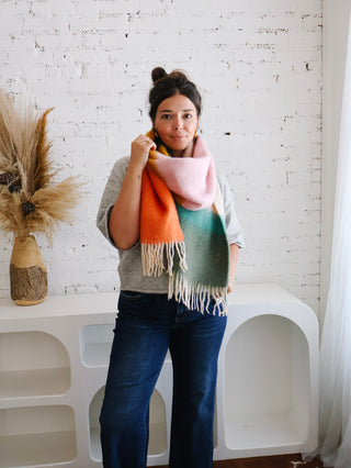 Oversized Scarf - Colorblock