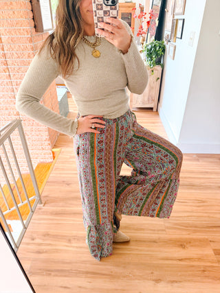 Green Ruffle Palooza Pants