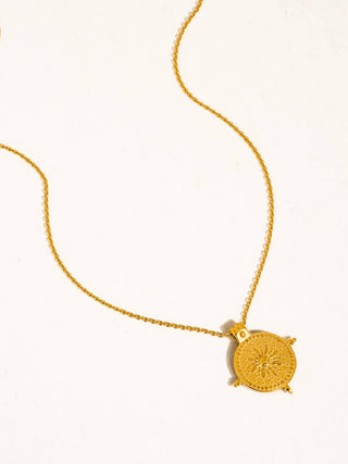 Berlin 18K Gold Medallion Necklace