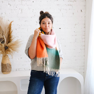 Oversized Scarf - Colorblock