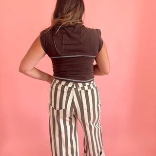 Studded Overwrap Capped Tee