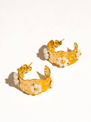 Daisy Hoop Earring