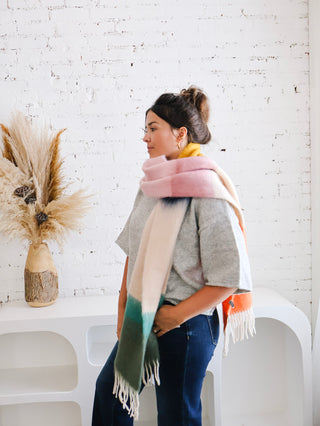 Oversized Scarf - Colorblock