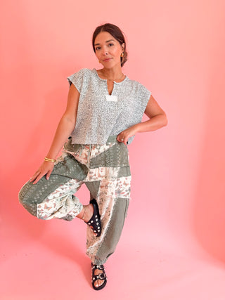POL The Cosmos Jogger Pants - Sage