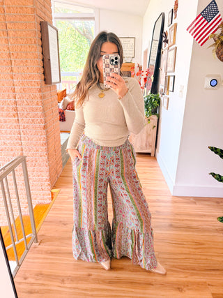 Green Ruffle Palooza Pants