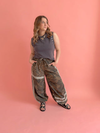 Camo Patchwork Jogger - Best Seller!