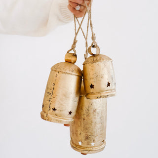 Aged Brass Star Bell