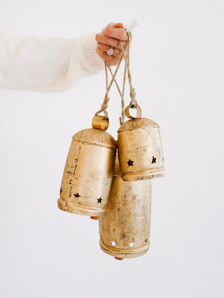 Aged Brass Star Bell