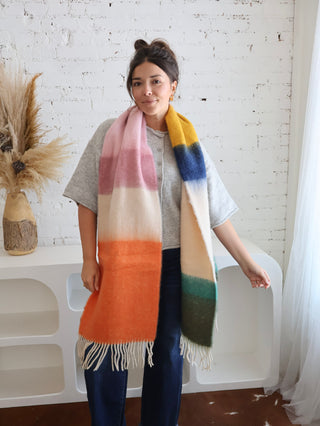 Oversized Scarf - Colorblock