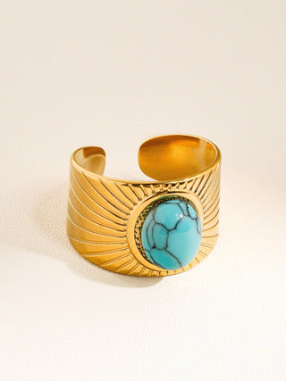 Mya Adjustable Turquoise Ring