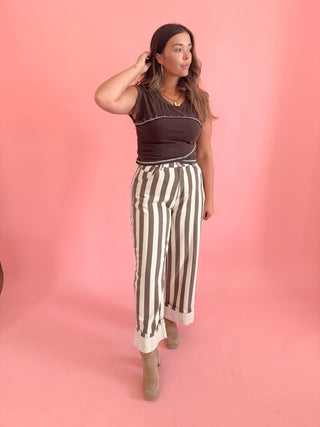 Studded Overwrap Capped Tee