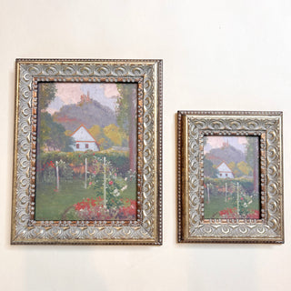 Cottage Under The Castle Framed Wall Art