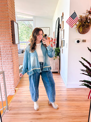 Daria Cropped Barrel Jeans