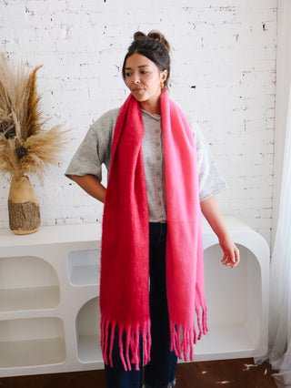 Oversized Scarf - Pink
