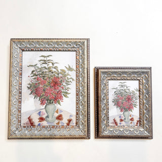 Red Hydrangeas Framed Wall Art