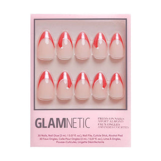 Mrs. Claus Press-On Nails | Short Almond