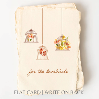 For the Lovebirds Wedding Card + Envelope