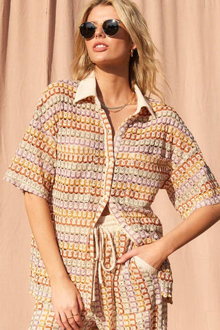 Callie Button Up Top