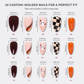 Fall Boo Press-On Nails | Short Almond