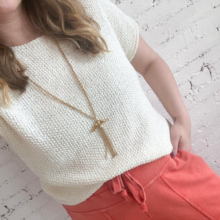 Fringed Bird Necklace
