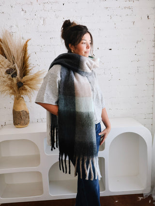 Oversized Scarf - Black