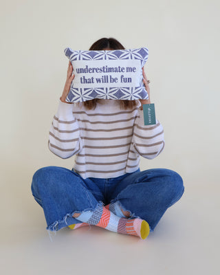 Underestimate Me Mini Lumbar Pillow