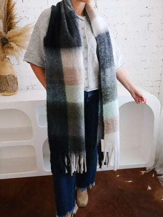 Oversized Scarf - Black