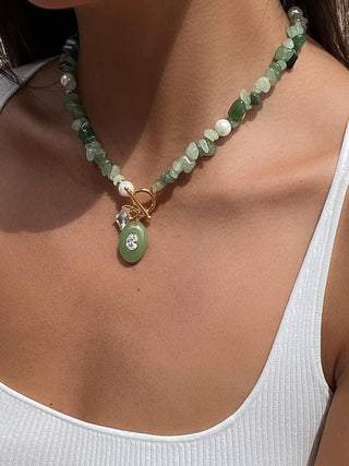 Carrie Stone Charm Necklace