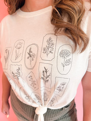 Framed Florals Graphic Tee