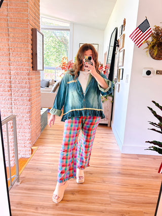 Playful Plaid Pants
