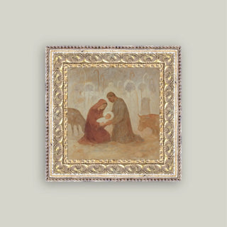 The Birth of Christ Nativity Framed Wall Art