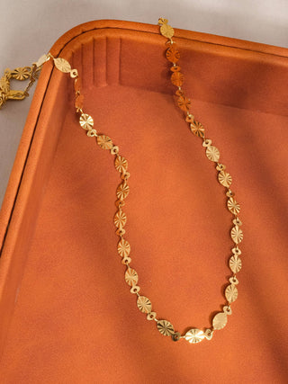 Sunburst Oval Necklace