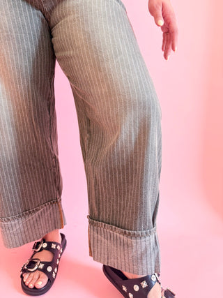 The Striped Barrel Carpenter Culottes Pants