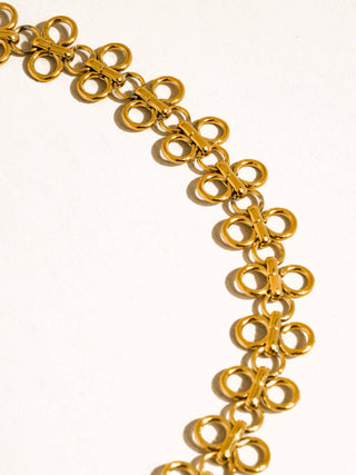 Sun Petal Choker Neckalce