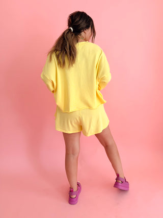 Beach Babe Lounge Set - Yellow