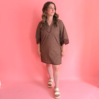 Boho Folk Shift Dress