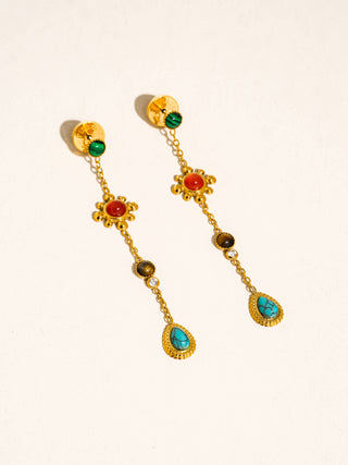 Arwen Gemstone Drop Earrings