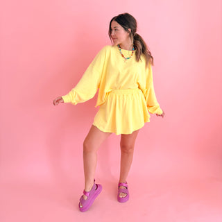 Beach Babe Lounge Set - Yellow
